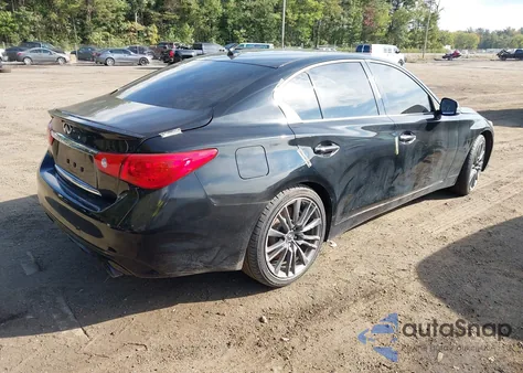 2016 Infiniti Q50 3.0T Red Sport 400 from USA, damaged, VIN JN1FV7AR8GM450650